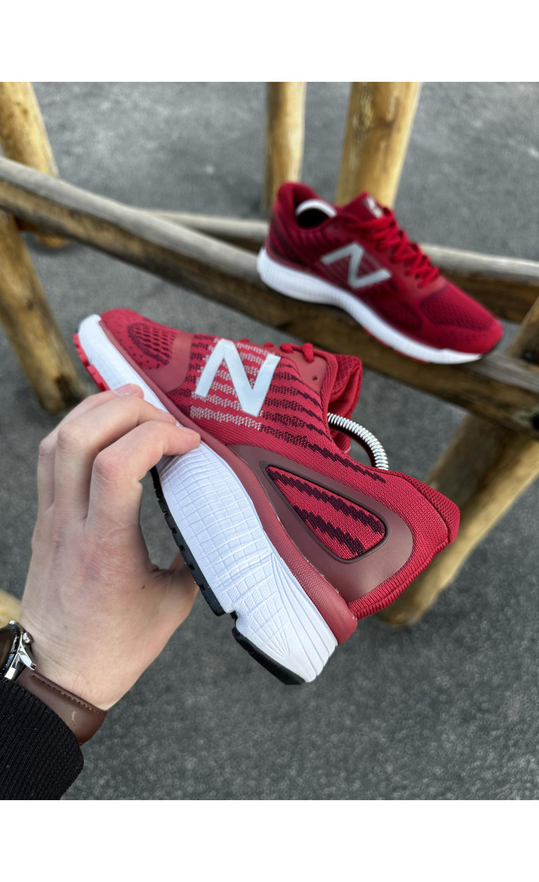 Чоловічі кросівки  Кросівки new balance (сітка, легкі) (044-6)