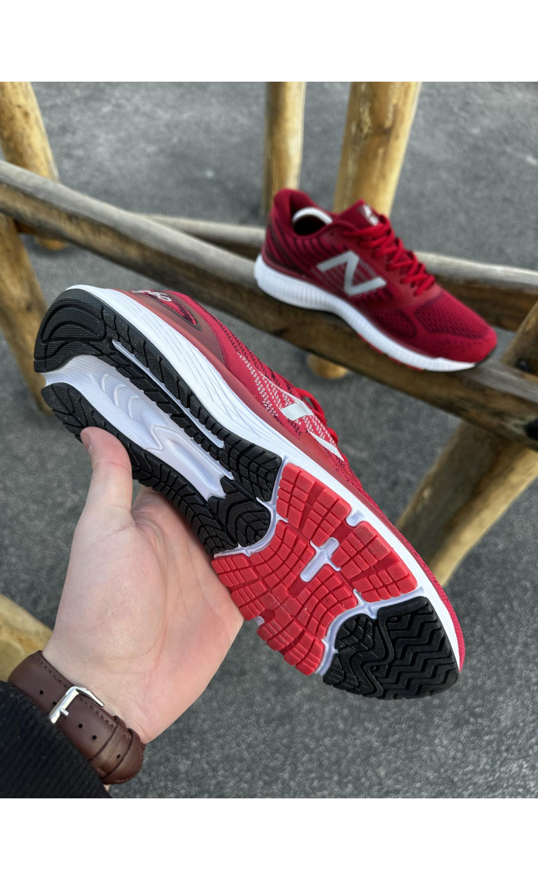 Чоловічі кросівки  Кросівки new balance (сітка, легкі) (044-6)