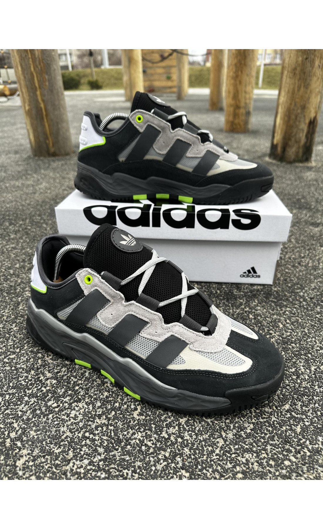 Чоловічі кросівки  Кросівки adidas niteball (темно-сірі) (4015-9)