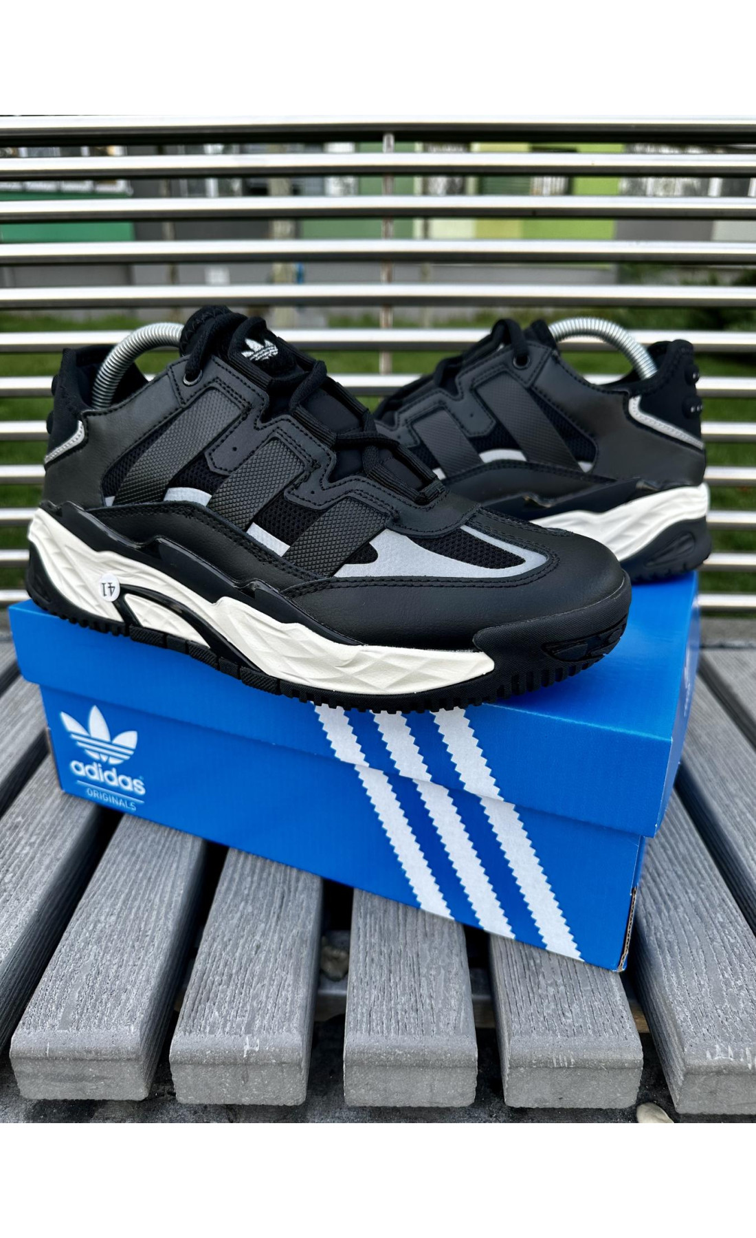 Чоловічі кросівки  Кросівки adidas niteball, чорні (5421-2)