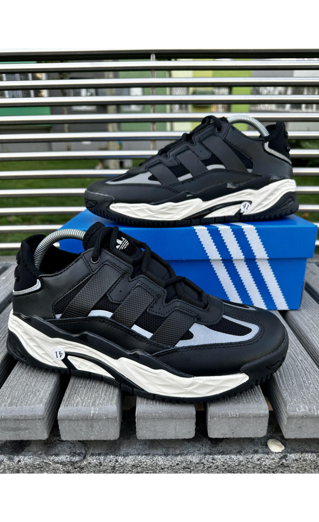 Чоловічі кросівки  Кросівки adidas niteball, чорні (5421-2)