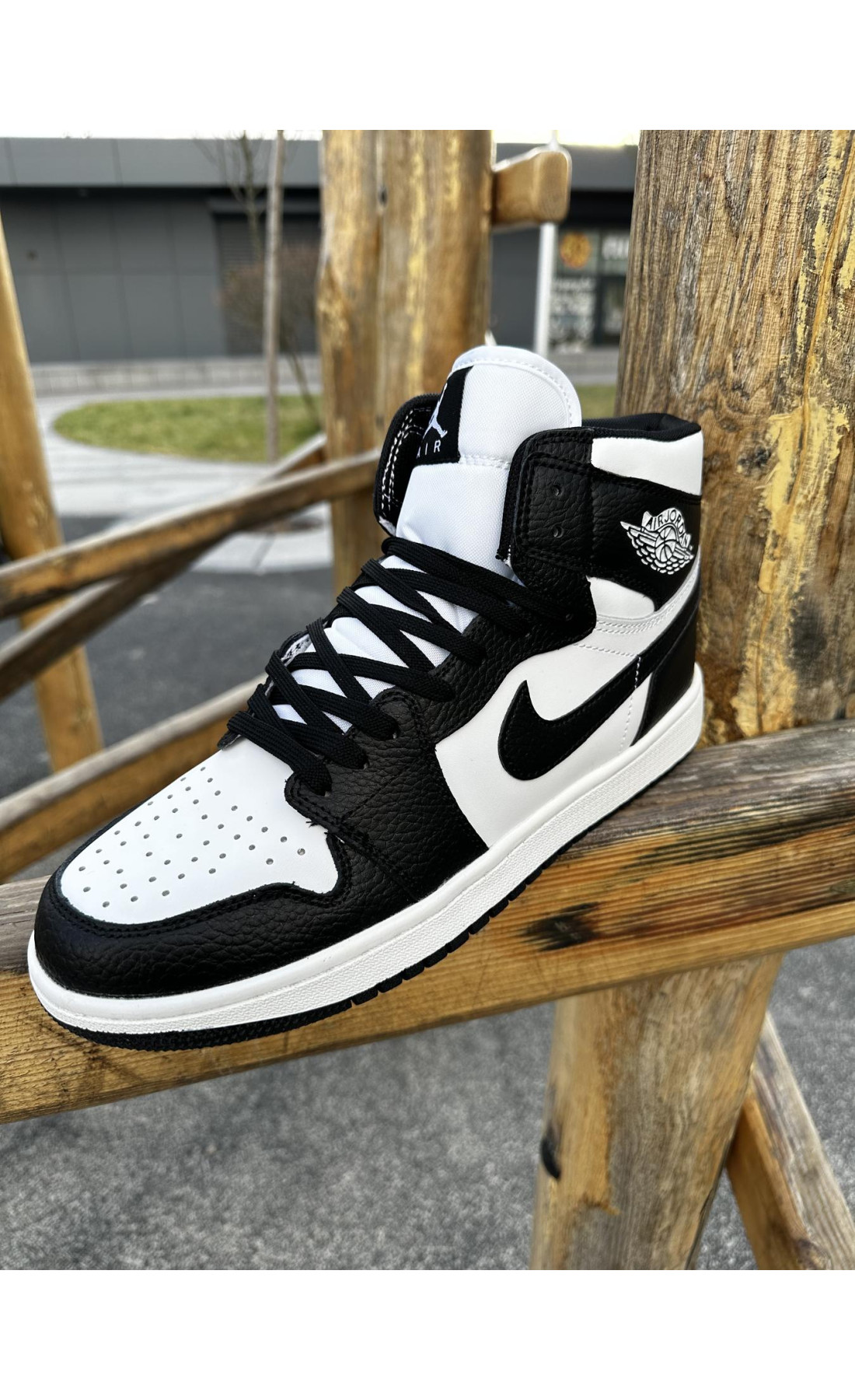 Чоловічі кросівки  Кросівки nike air jordan (black / white) (159-2)