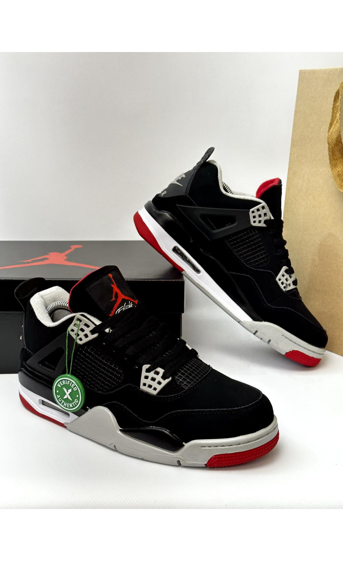 Чоловічі кросівки  Кросівки nike air jordan retro (black/red) (0202-7)