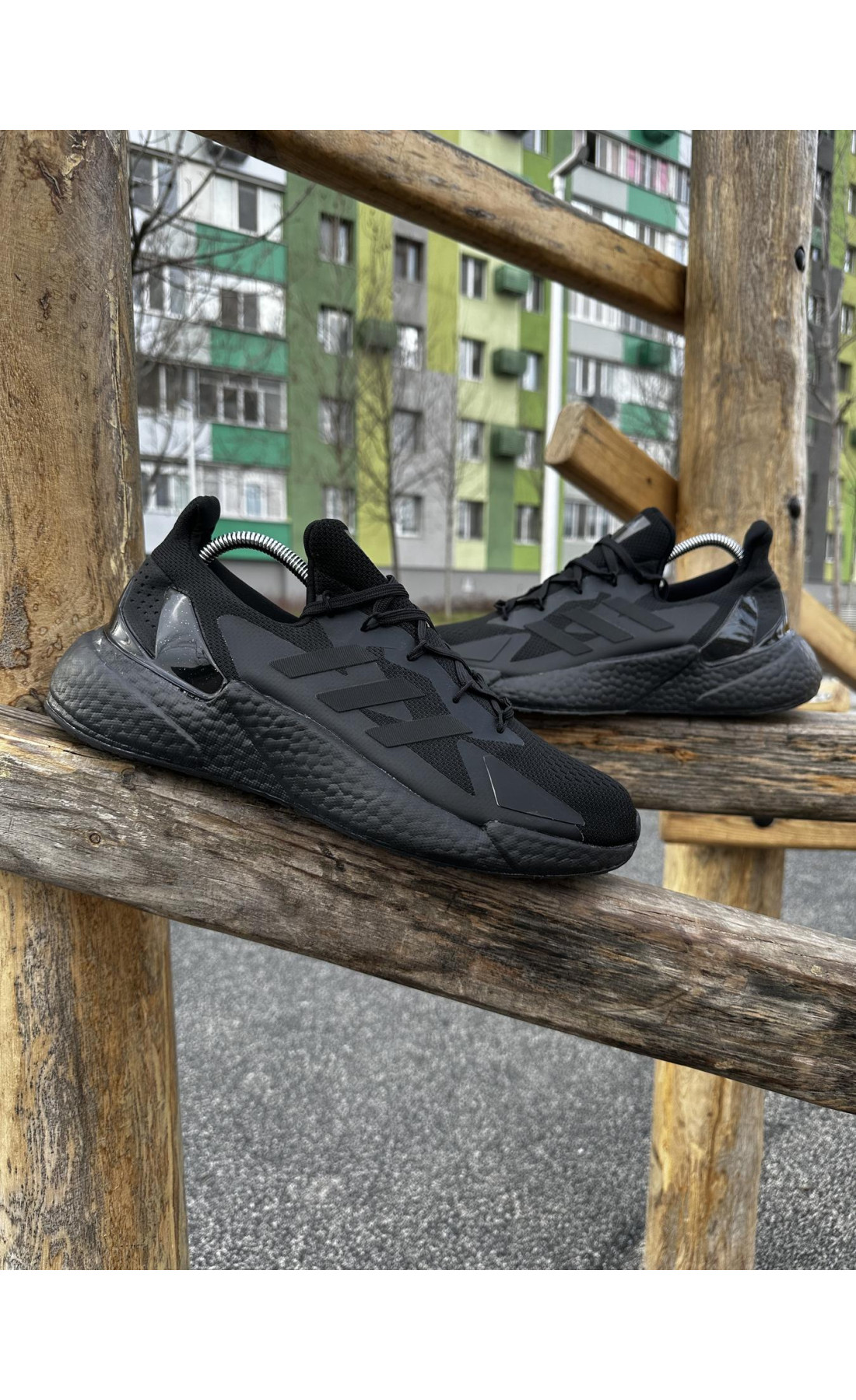 Чоловічі кросівки  Кросівки adidas l core (чорні) (A2023-1)