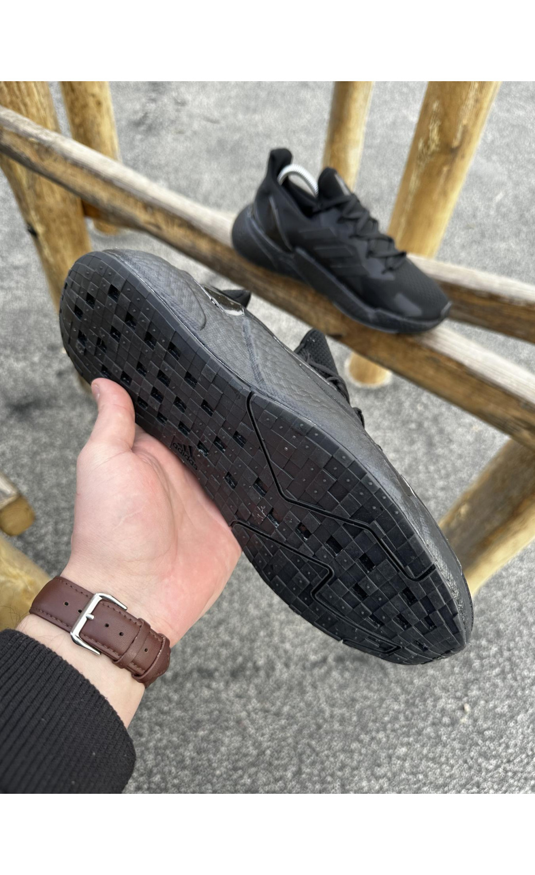 Чоловічі кросівки  Кросівки adidas l core (чорні) (A2023-1)