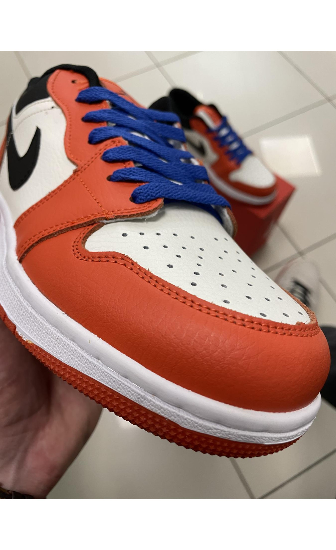 Чоловічі кросівки  Кросівки nike air jordan low (orange) (A032-10)