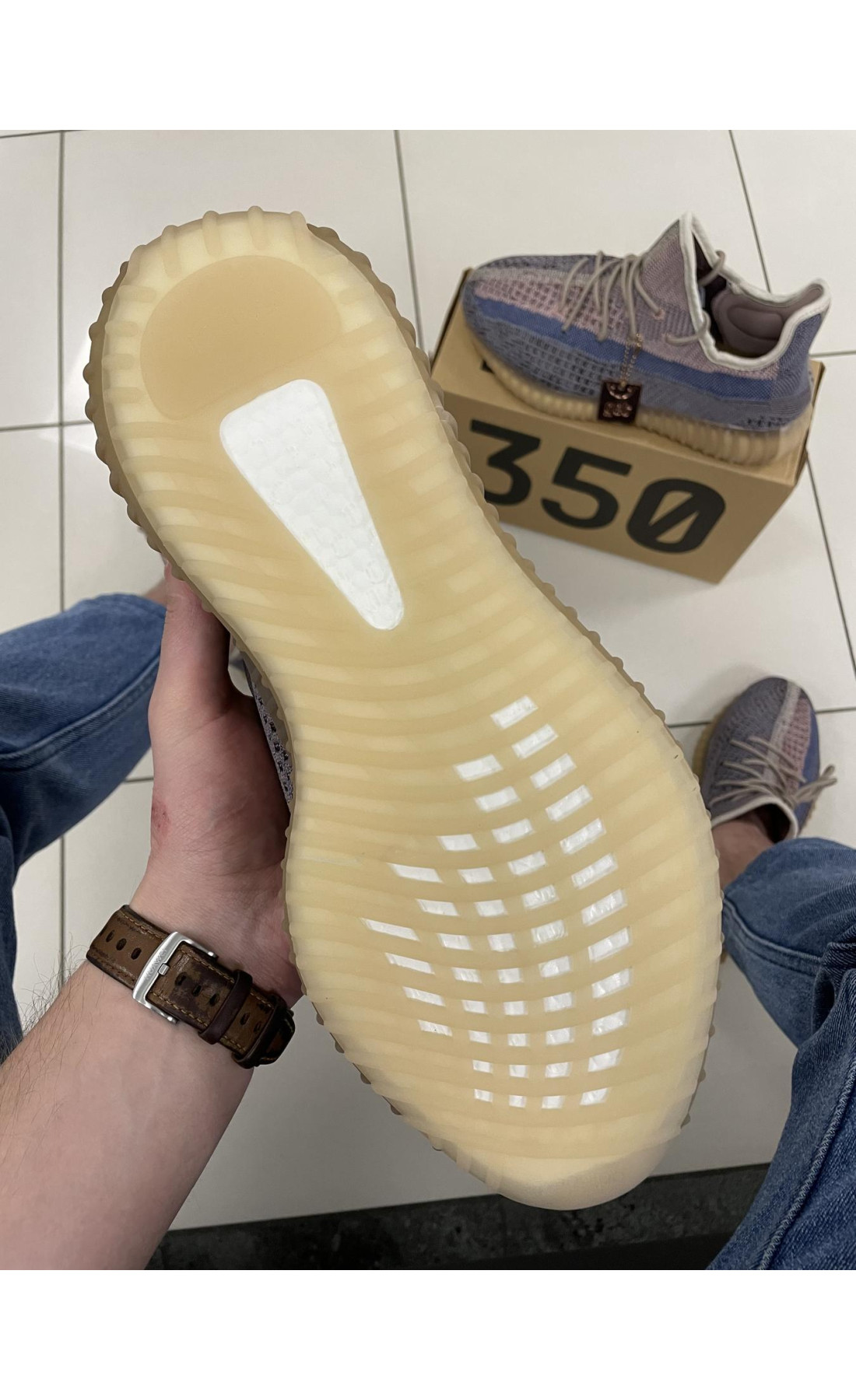 Чоловічі кросівки  Кросівки adidas yeesy boost apricot (A2204-9)