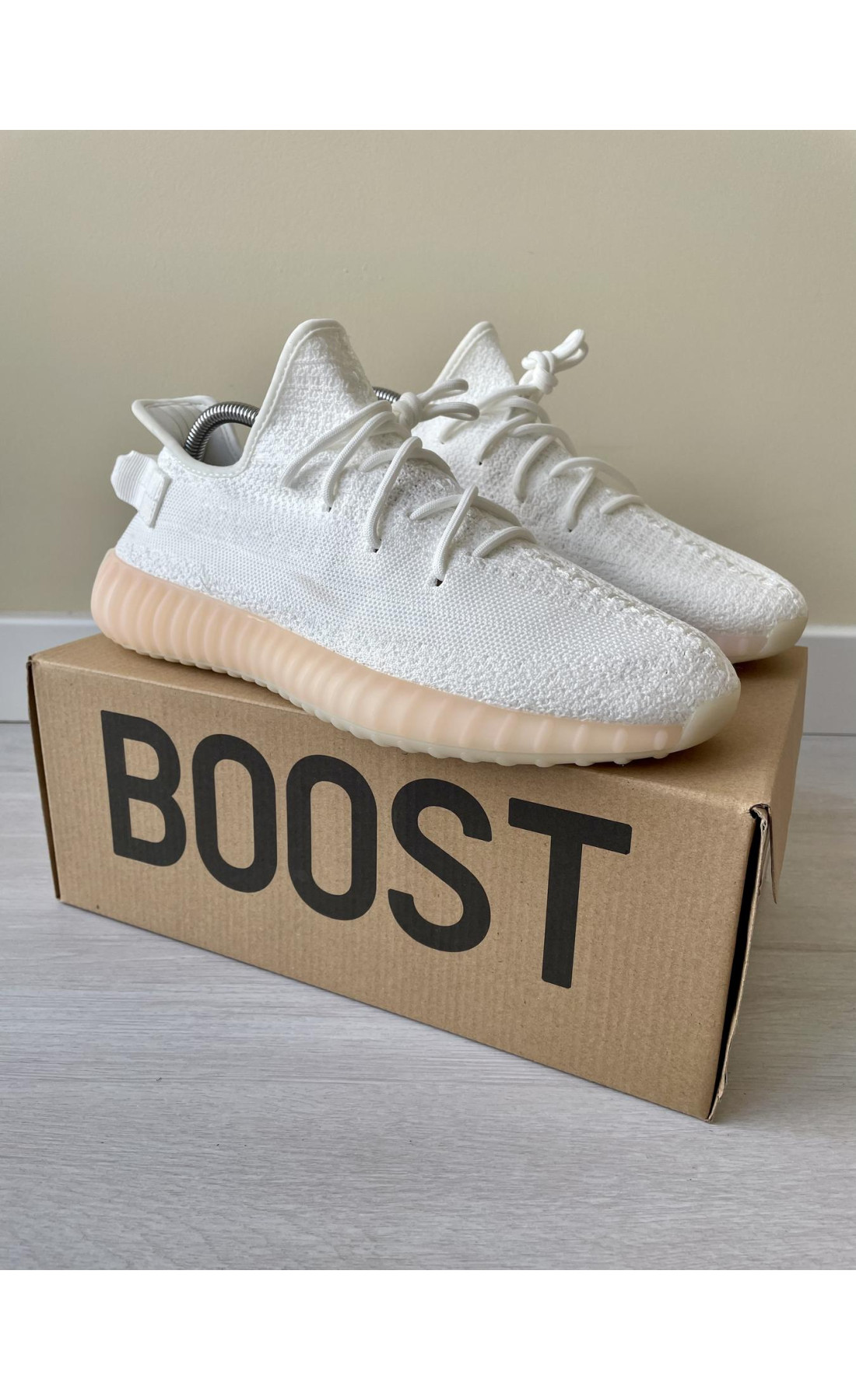 Чоловічі кросівки  Кросівки adidas yeesy boost (белые) (350-011)