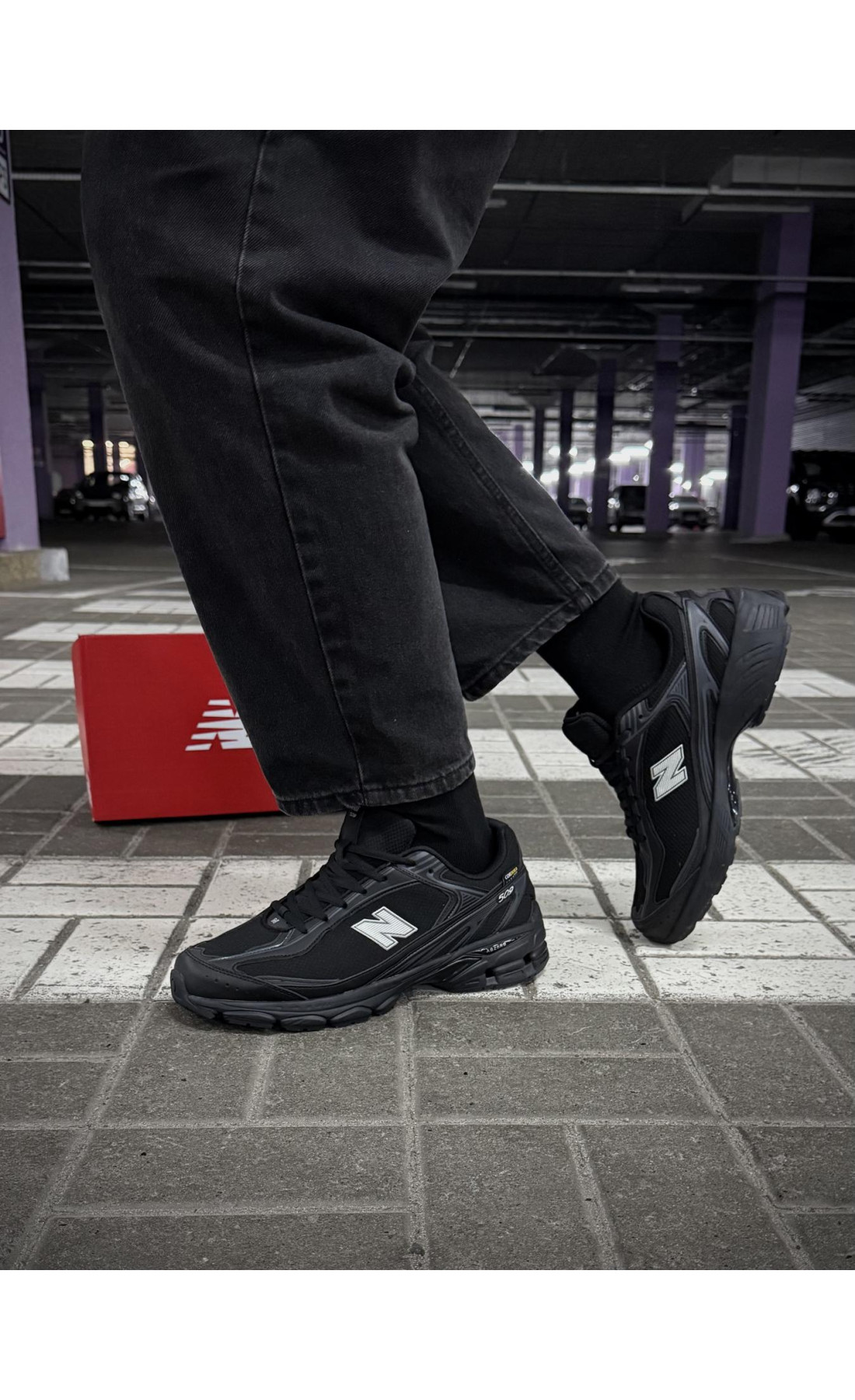 Чоловічі кросівки  Термо кросівки new balance waterproof gore tex (чорні) (740-2)