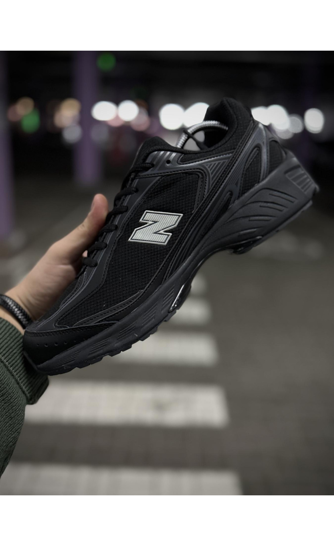 Чоловічі кросівки  Термо кросівки new balance waterproof gore tex (чорні) (740-2)