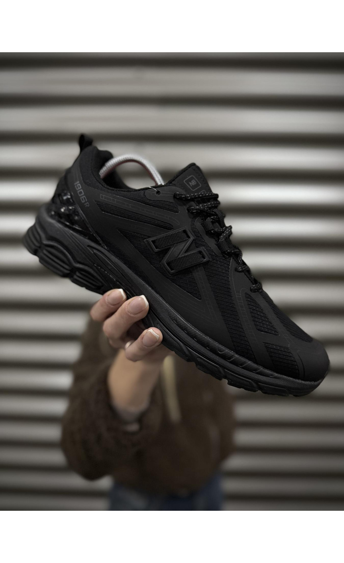 Чоловічі кросівки  Термо кросівки new balance r gore tex (чорні) (7502-1)