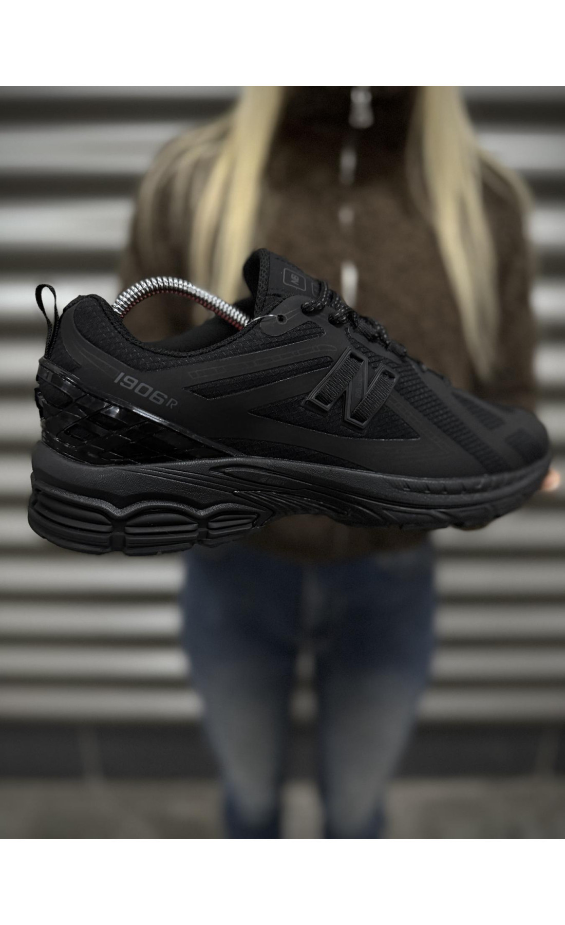 Чоловічі кросівки  Термо кросівки new balance r gore tex (чорні) (7502-1)