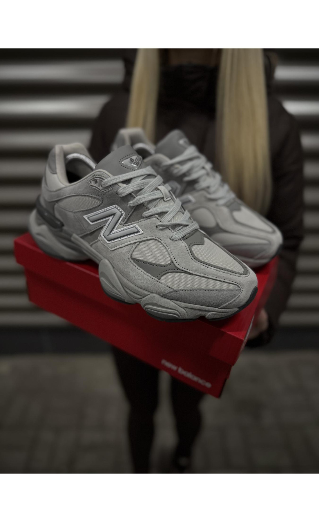 Чоловічі кросівки  Термо кросівки new balance waterproof, сірі (9125-3)