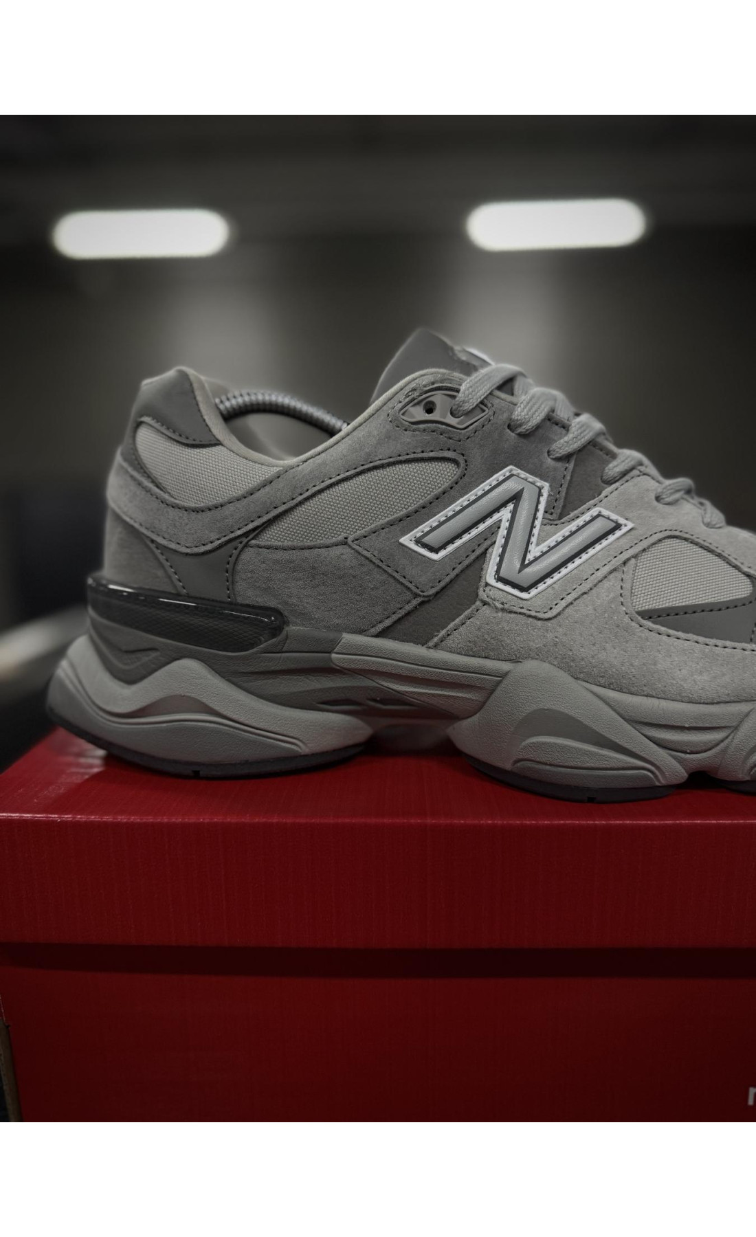 Чоловічі кросівки  Термо кросівки new balance waterproof, сірі (9125-3)