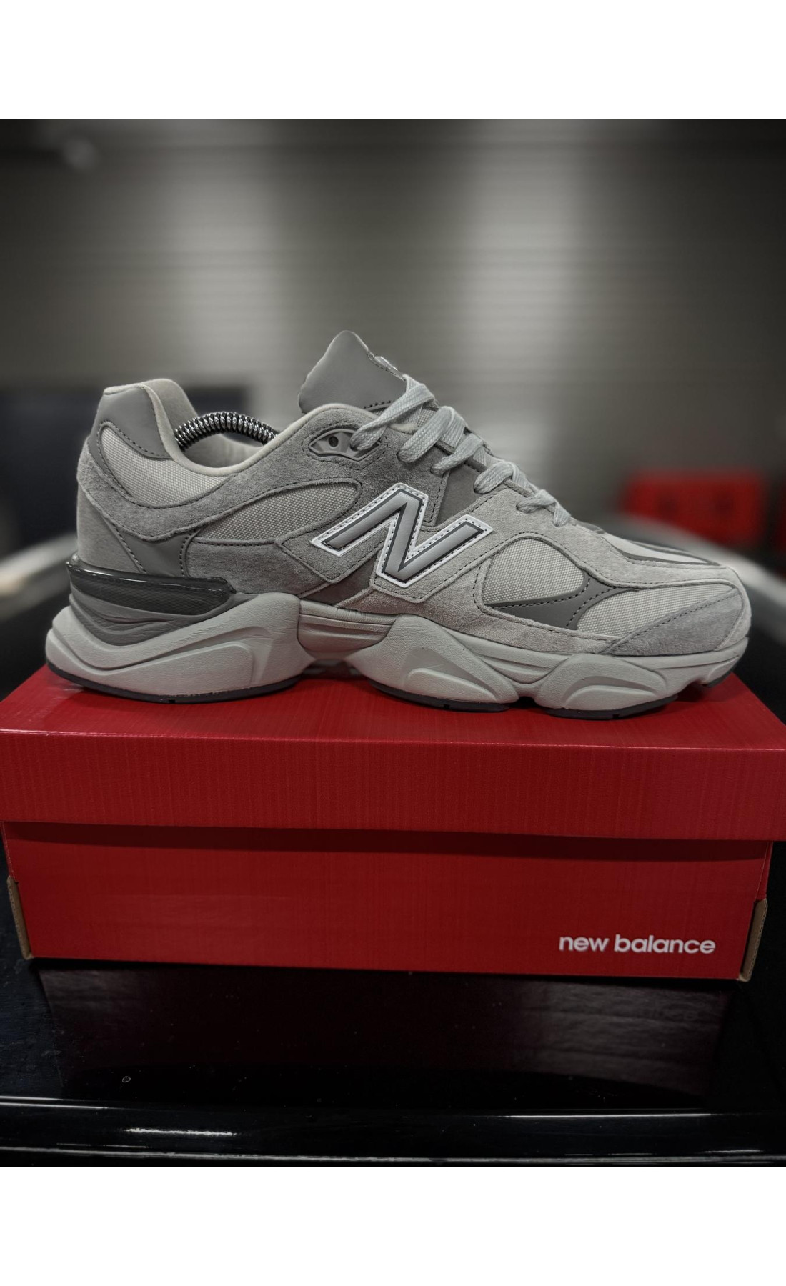 Чоловічі кросівки  Термо кросівки new balance waterproof, сірі (9125-3)