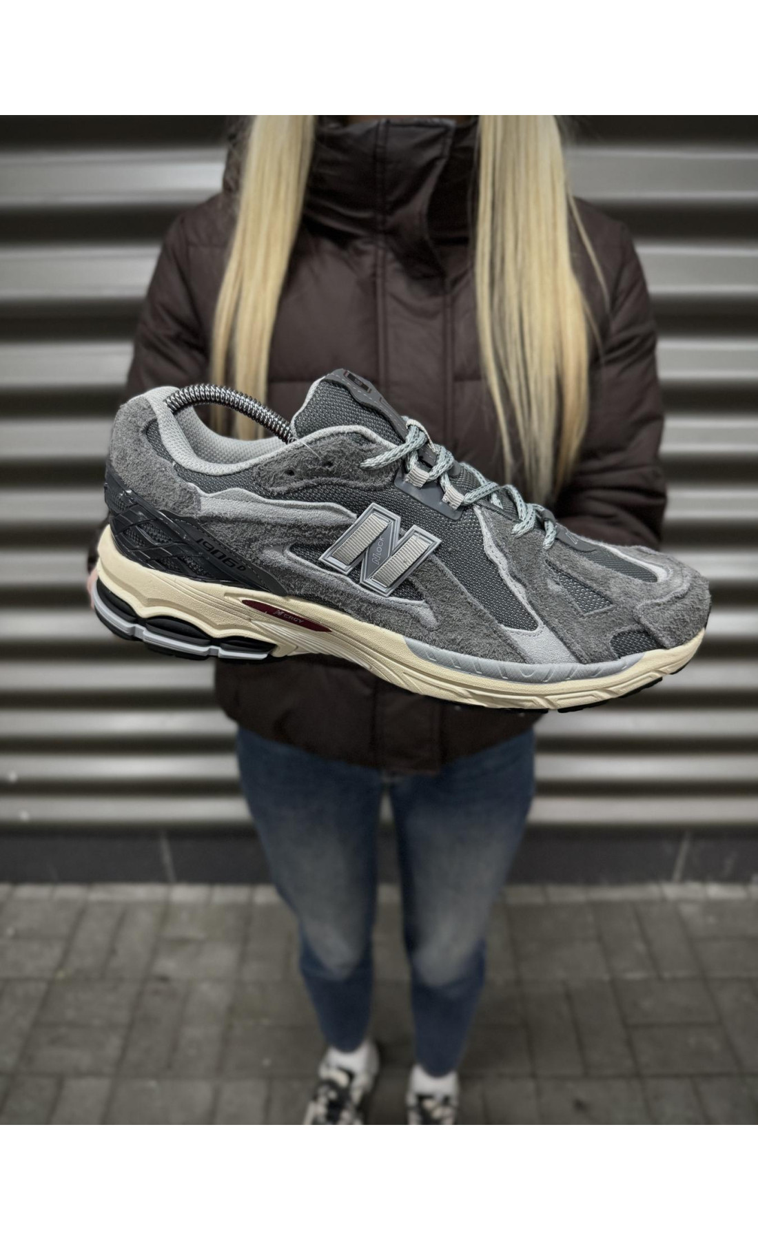 Чоловічі кросівки  Термо кросівки new balance r gore tex (сірі) (168-6)