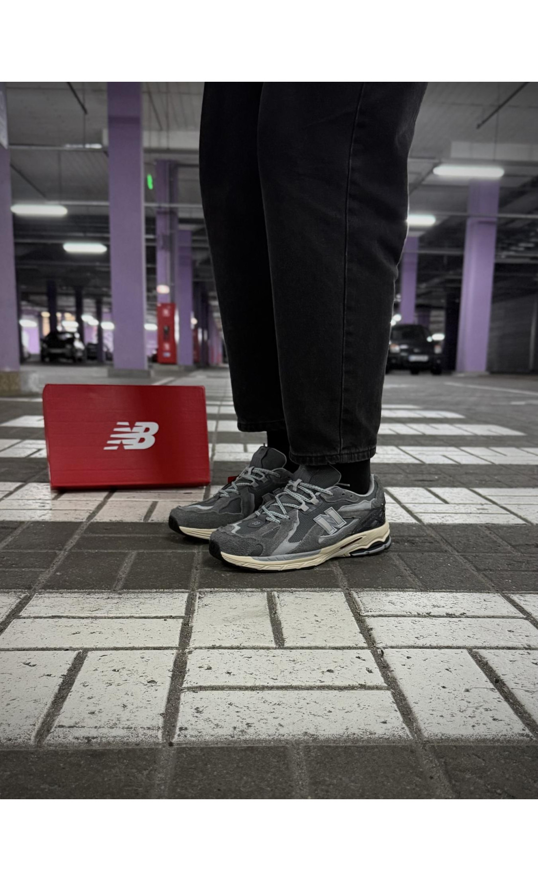 Чоловічі кросівки  Термо кросівки new balance r gore tex (сірі) (168-6)