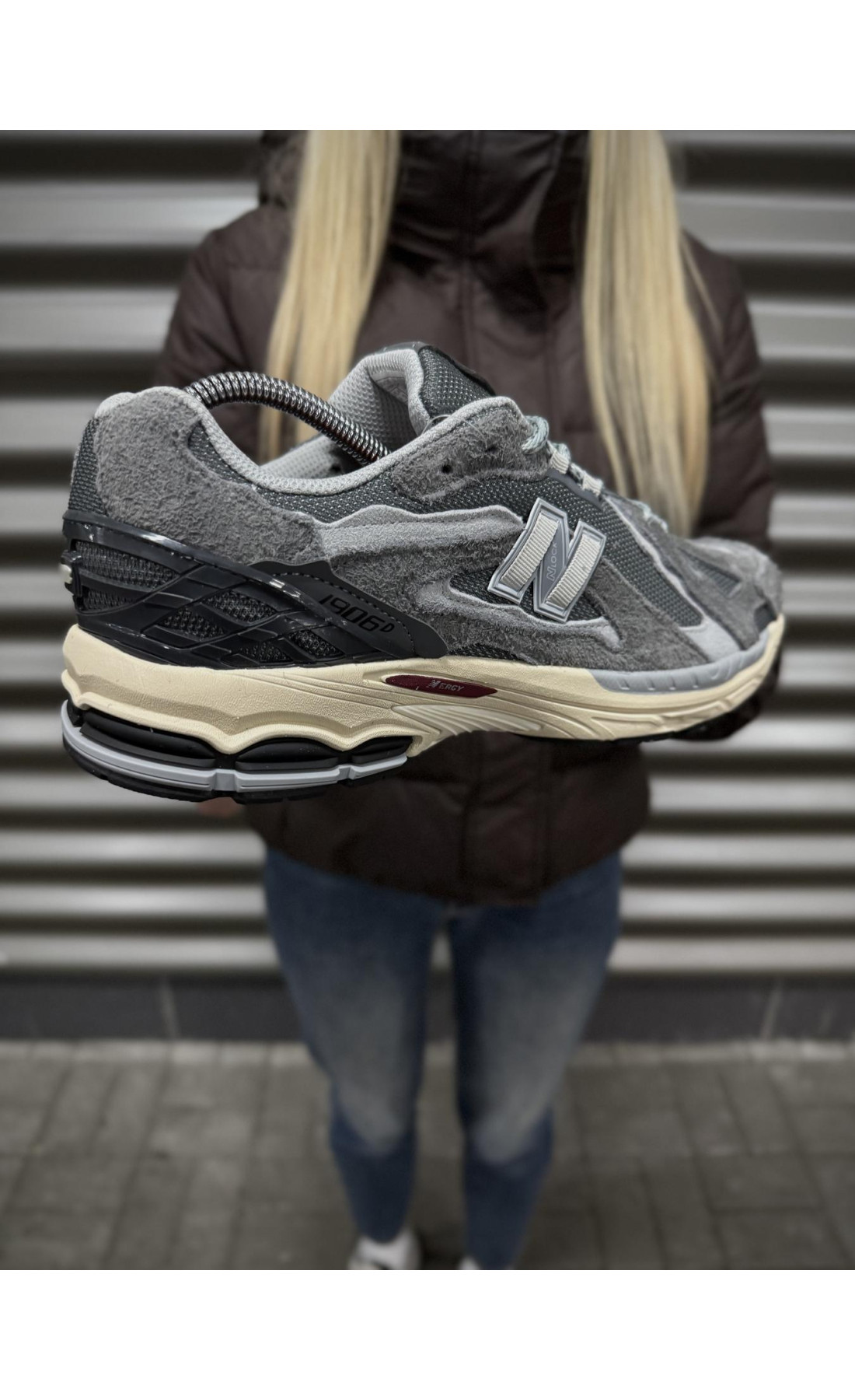 Чоловічі кросівки  Термо кросівки new balance r gore tex (сірі) (168-6)