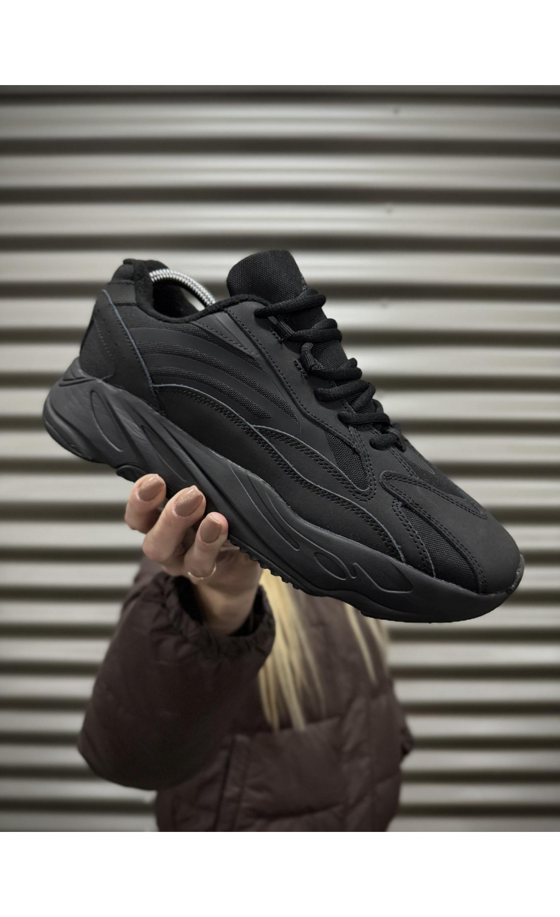 Чоловічі кросівки  Термо кросівки adidas yeezy boost cordura, чорні (9088-6)