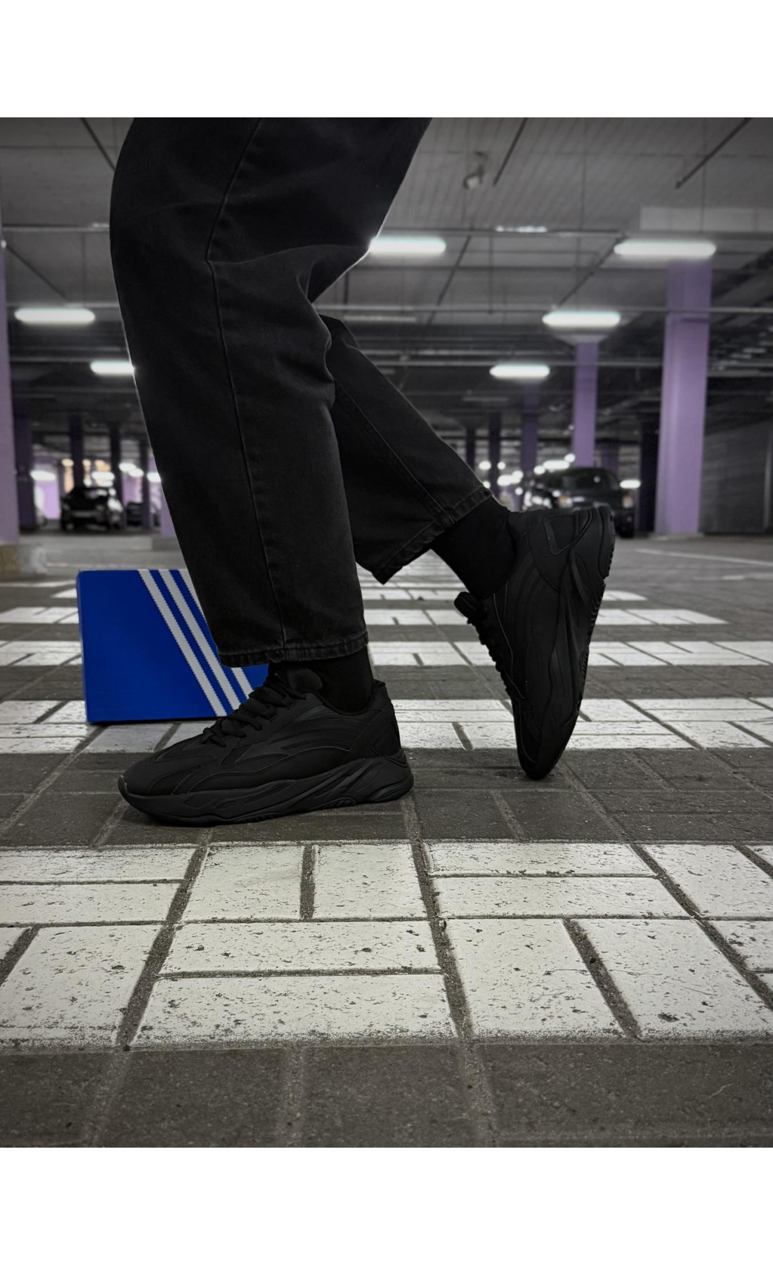 Чоловічі кросівки  Термо кросівки adidas yeezy boost cordura, чорні (9088-6)