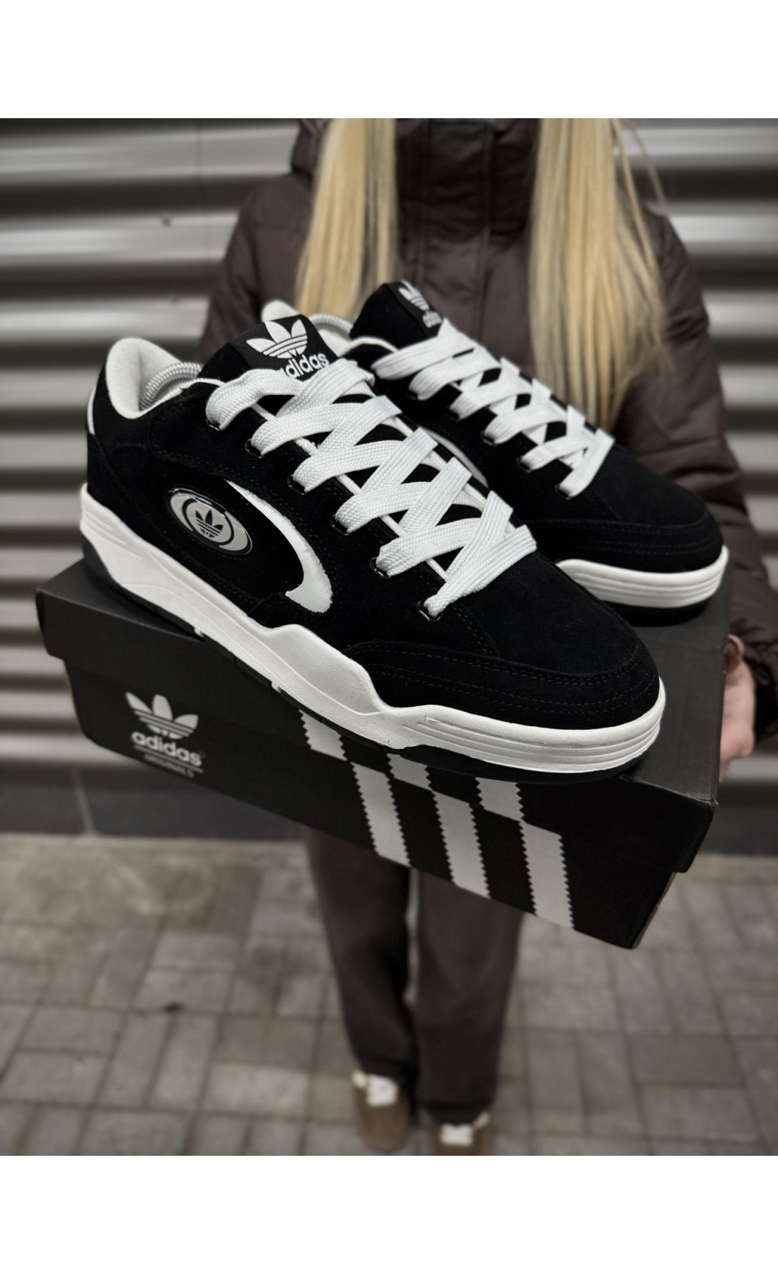 Чоловічі кросівки  Кросівки adidas adi x (чорно білі) (919-11)