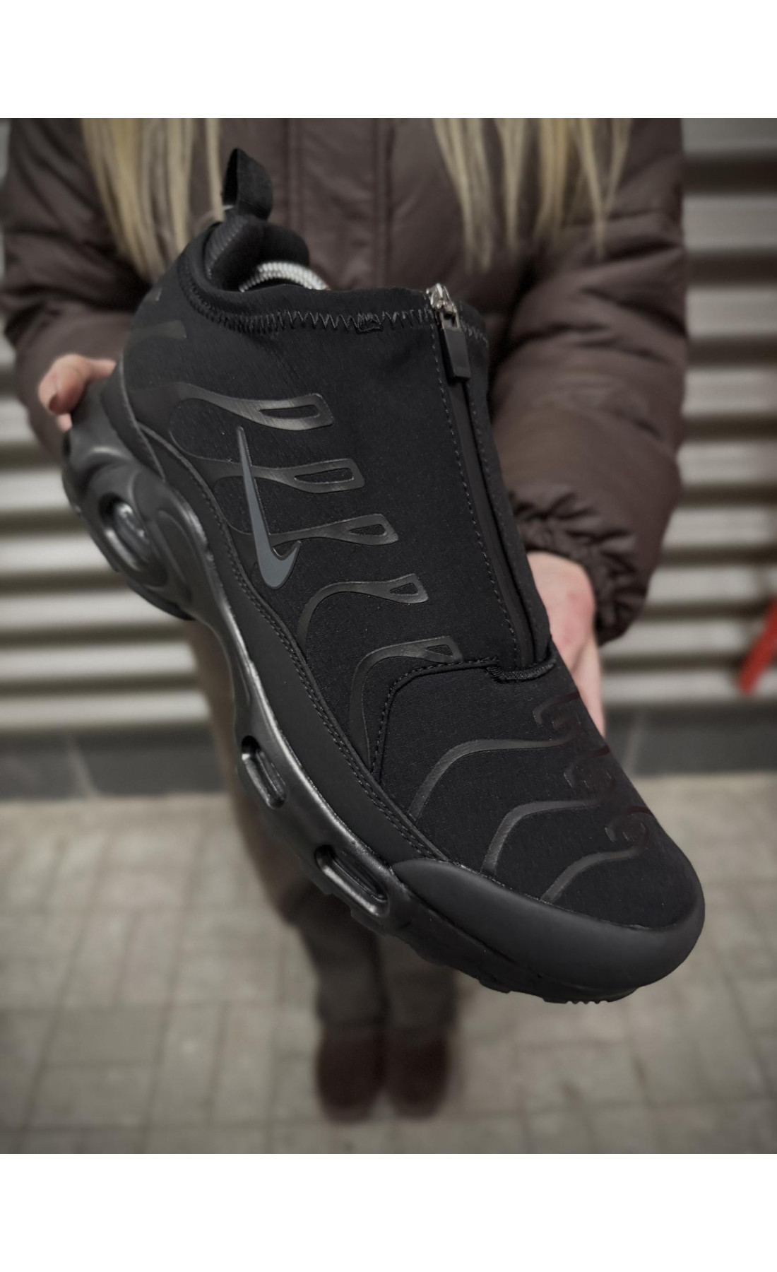 Чоловічі кросівки  Термо кросівки nike air plus tn plus з мембраною gore tex (3156-1)
