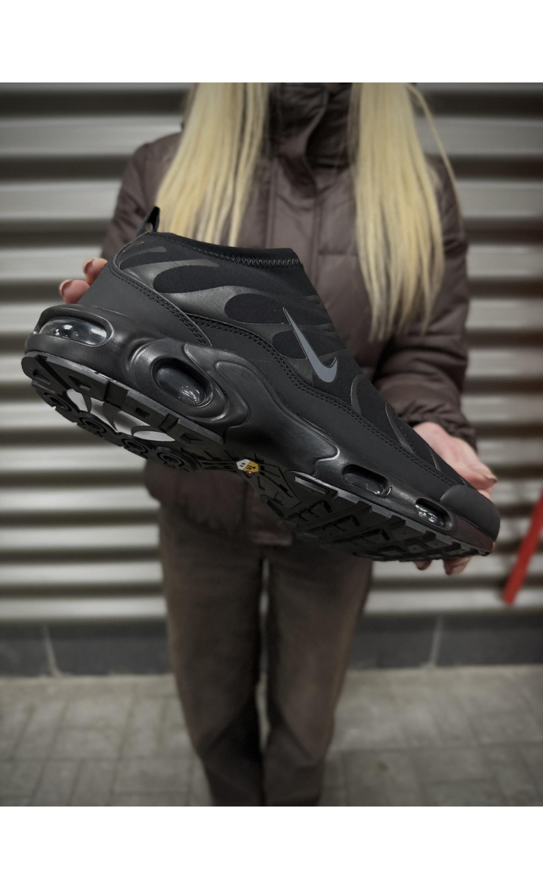 Чоловічі кросівки  Термо кросівки nike air plus tn plus з мембраною gore tex (3156-1)