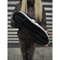 Чоловічі кросівки  Зимові кросівки adidas campus, чорно-білі з хутром (833-5)