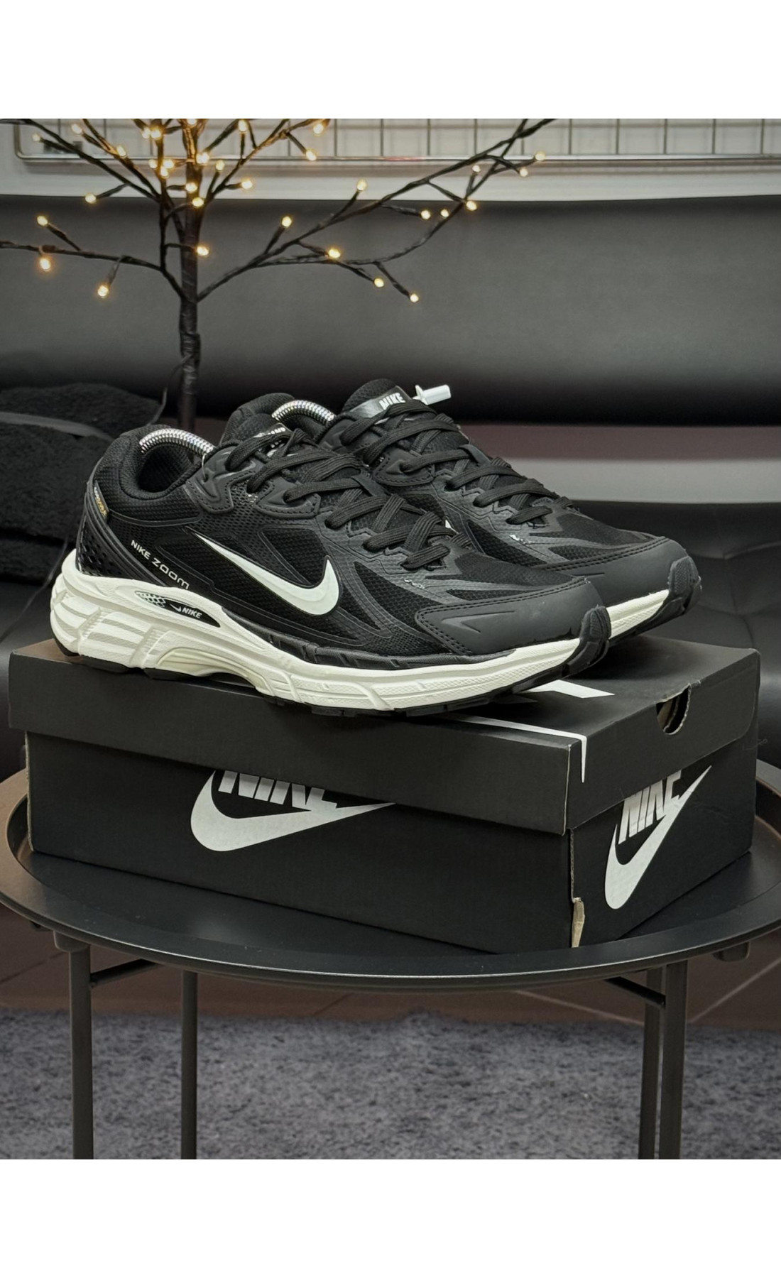 Чоловічі кросівки  Термо кросівки nike zoom halo, чорно-білі (cordura) (735-6)