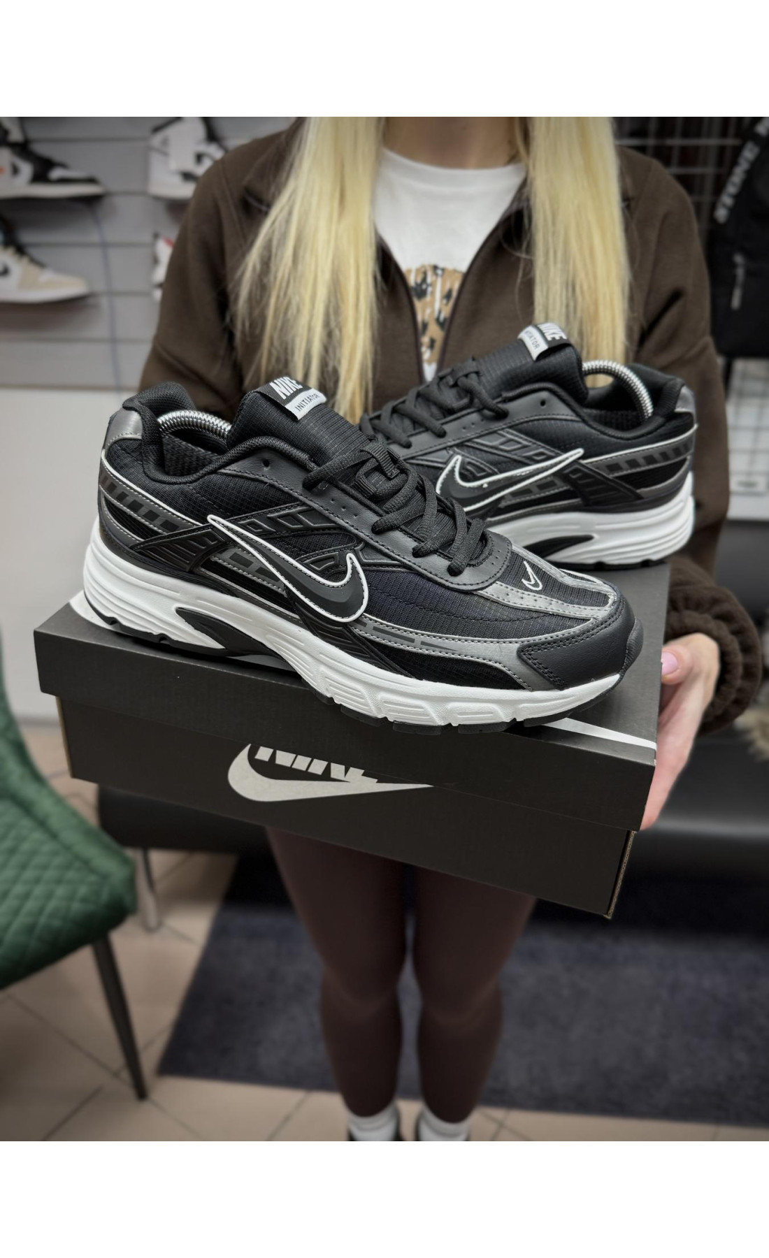 Чоловічі кросівки  Термо кросівки nike initiator, чорні (2026-2)