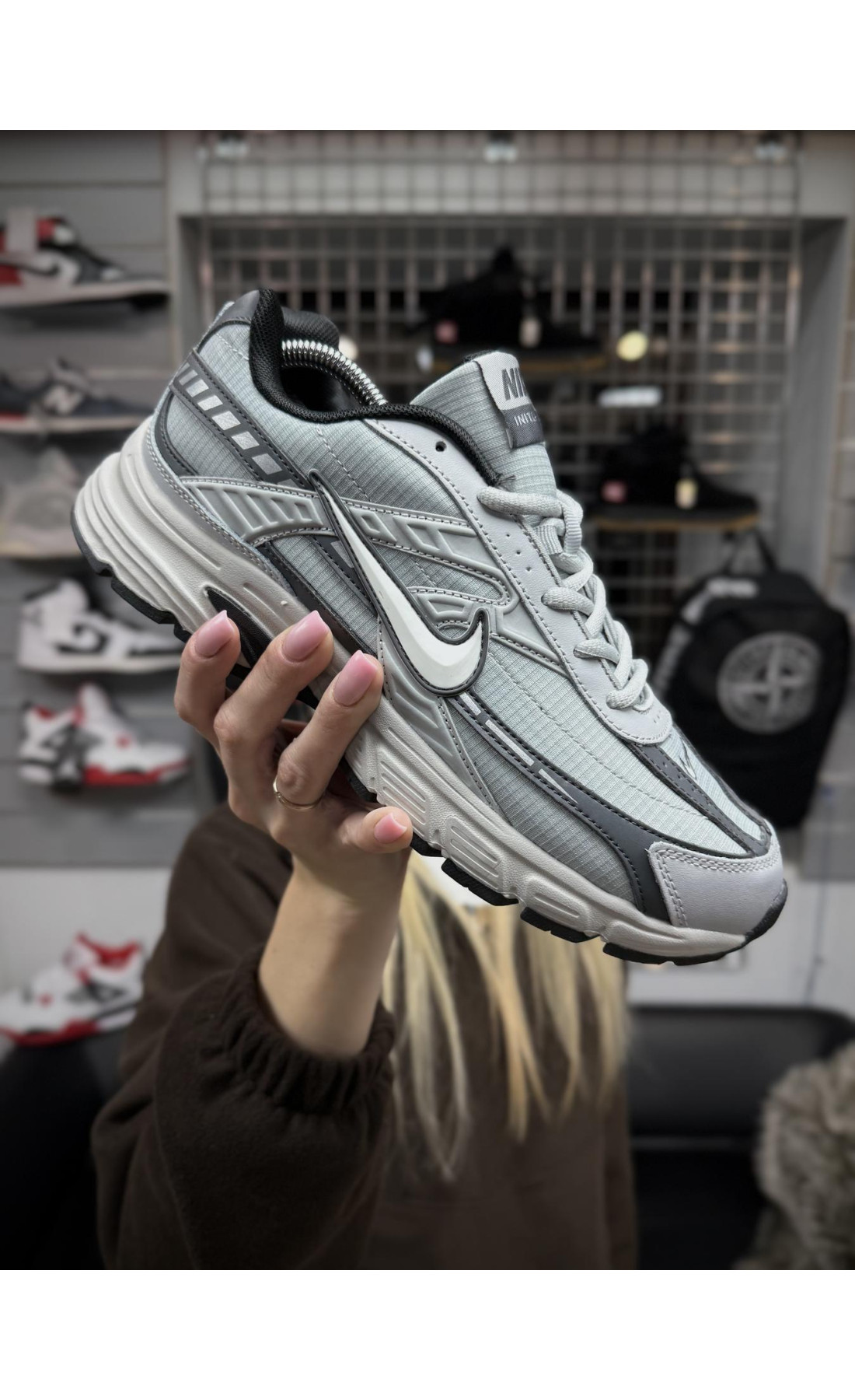 Чоловічі кросівки  Термо кросівки nike initiator, світло сірі (2026-4)