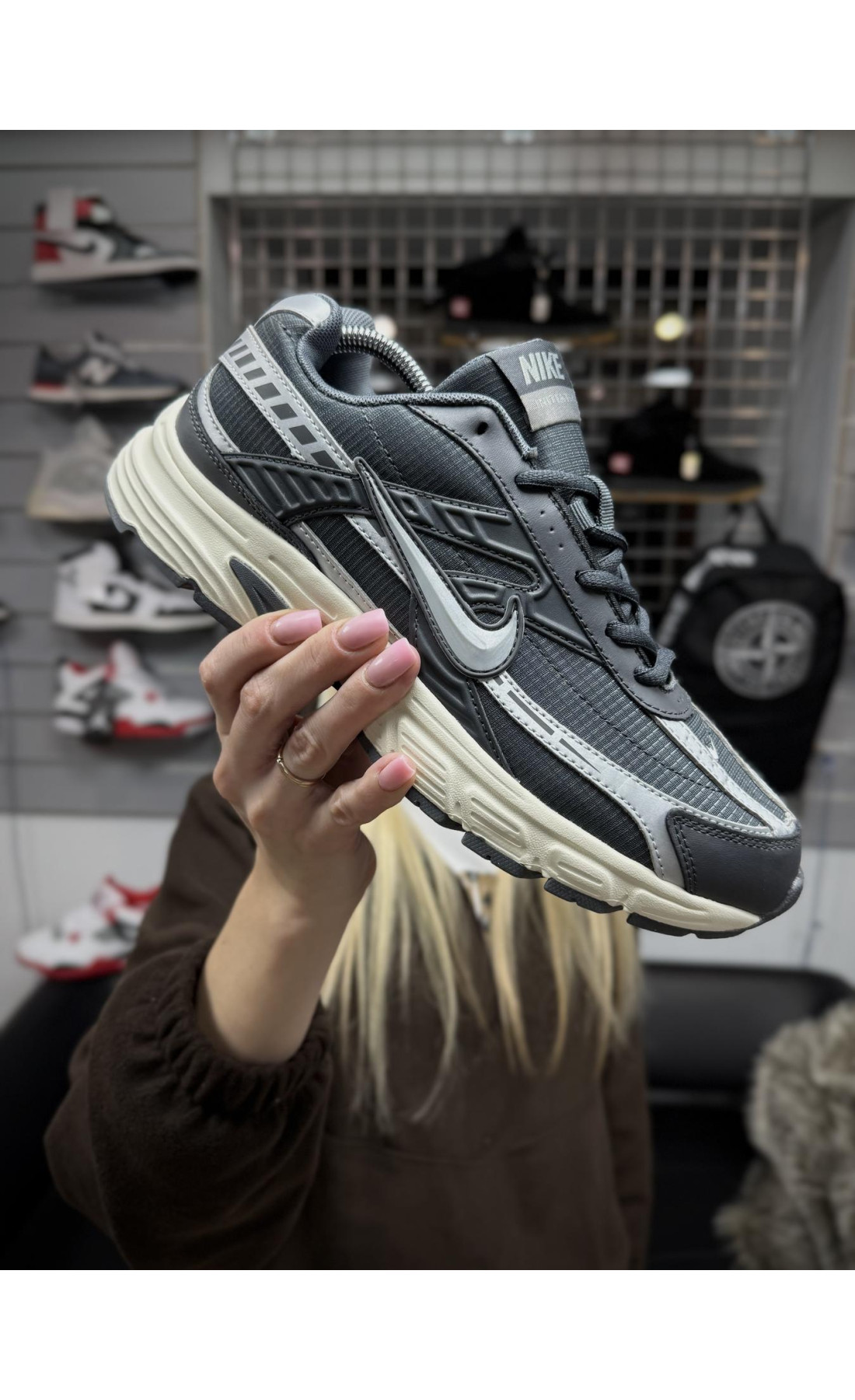 Чоловічі кросівки  Термо кросівки nike initiator, темно сірі (2026-3)