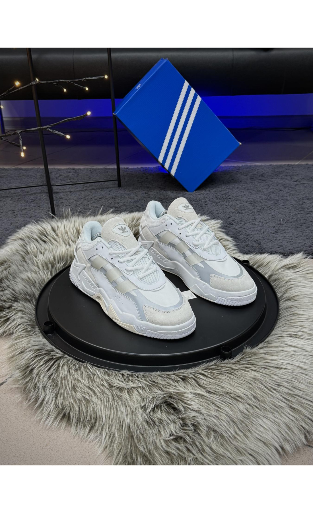 Чоловічі кросівки  Кросівки adidas niteball ll, білі (559-2)