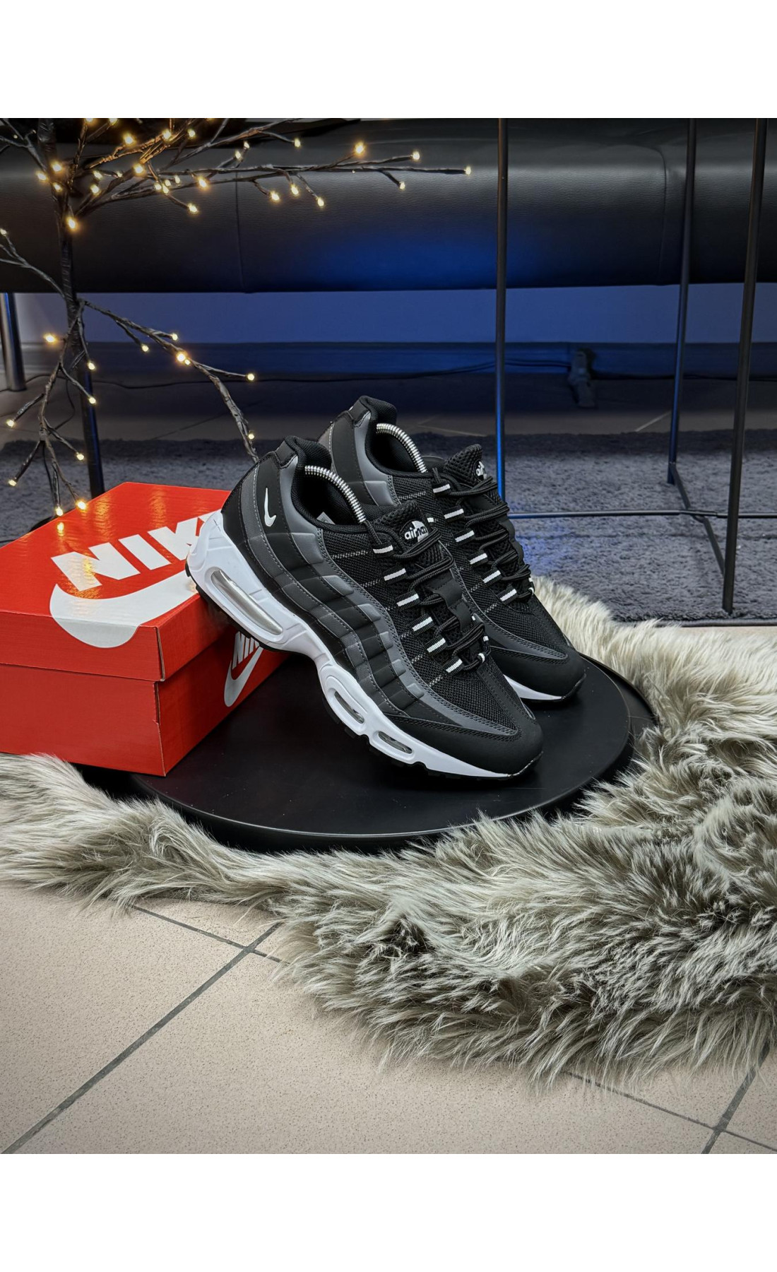 Чоловічі кросівки  Кросівки nike air max , чорні (-) (5559-2)