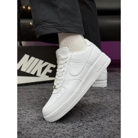 Чоловічі кросівки  Кросівки nike air force (білі, топ якість) (6538-4)