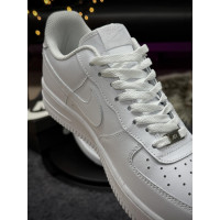 Чоловічі кросівки  Кросівки nike air force (білі, топ якість) (6538-4)