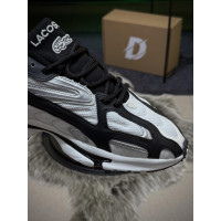 Чоловічі кросівки  Кросівки lacoste l k sneakers, біло-чорні (710-4)