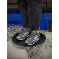 Чоловічі кросівки  Кросівки adidas zx , сірі / замша (767-8)