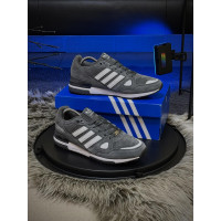 Чоловічі кросівки  Кросівки adidas zx , сірі / замша (767-8)