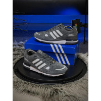 Чоловічі кросівки  Кросівки adidas zx , сірі / замша (767-8)