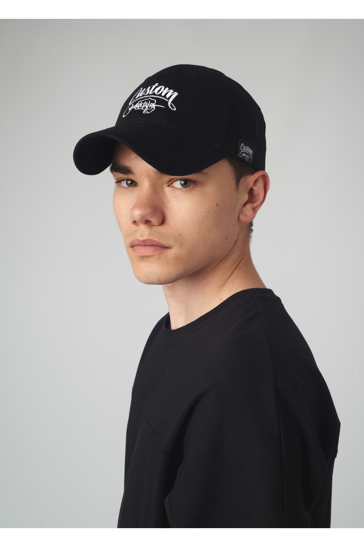 Бейсболка Custom Wear Black White Logo