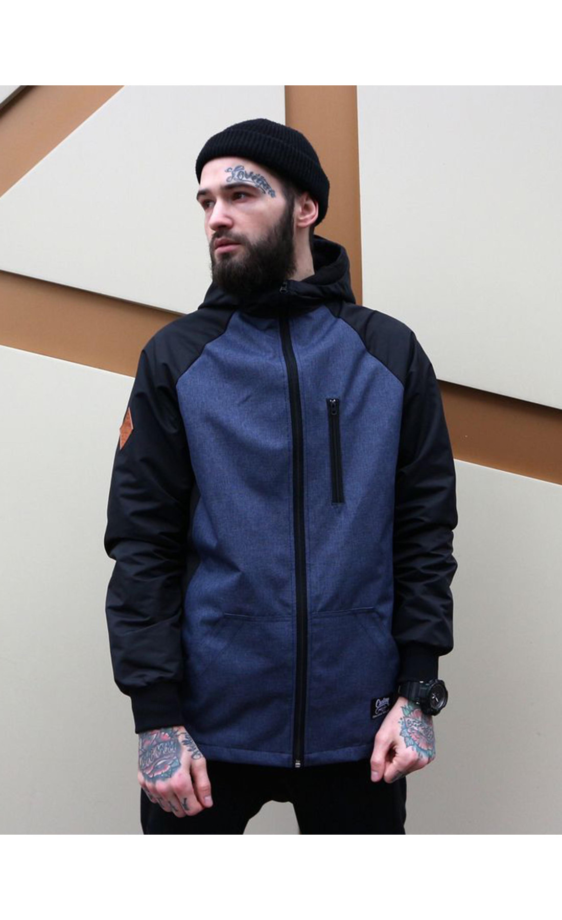 Вітрівка Custom Wear Mezzo, чорна з синім