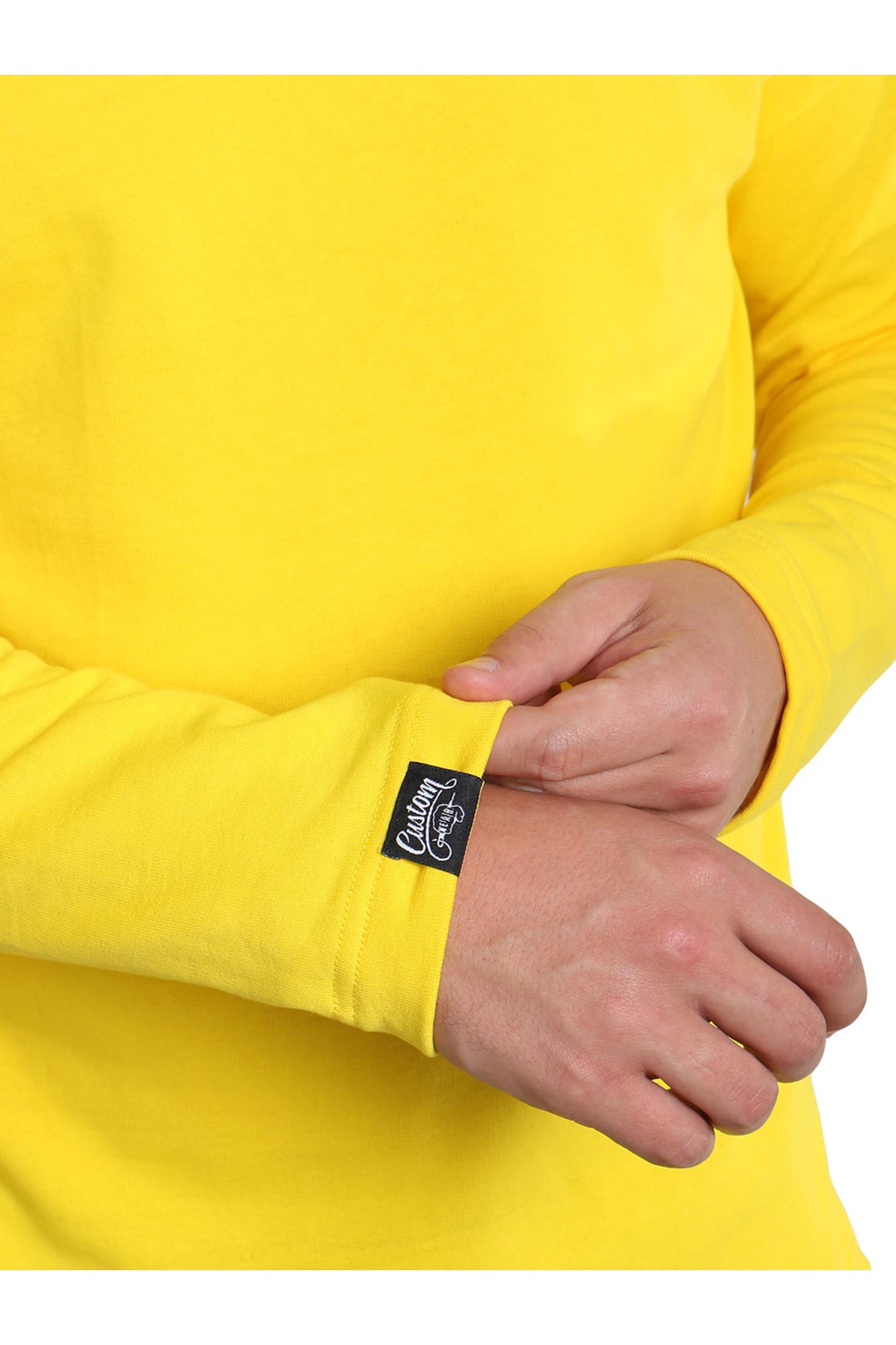 Світшот без начосу Custom Wear жовтий