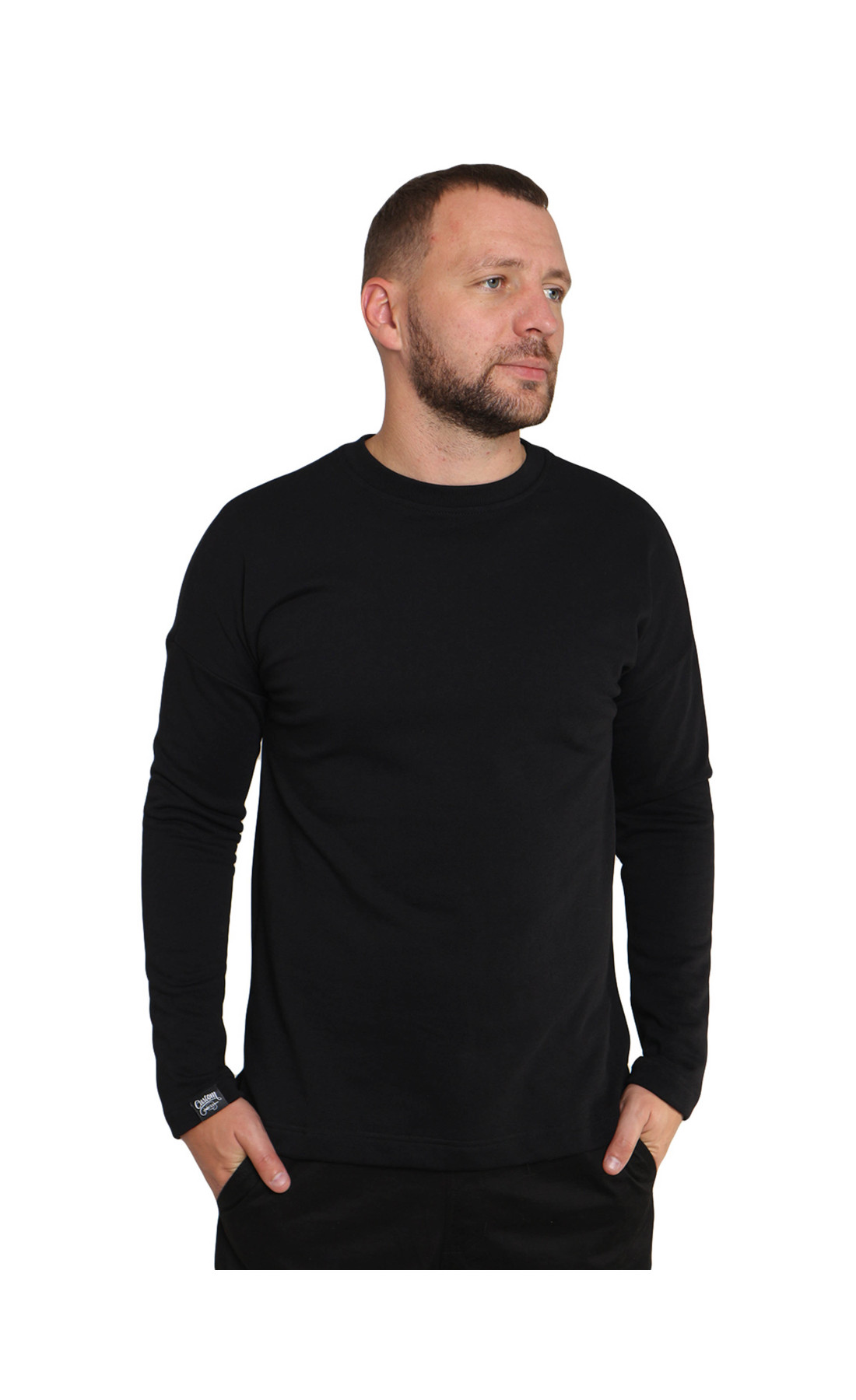 Світшот без начосу Custom Wear чорний