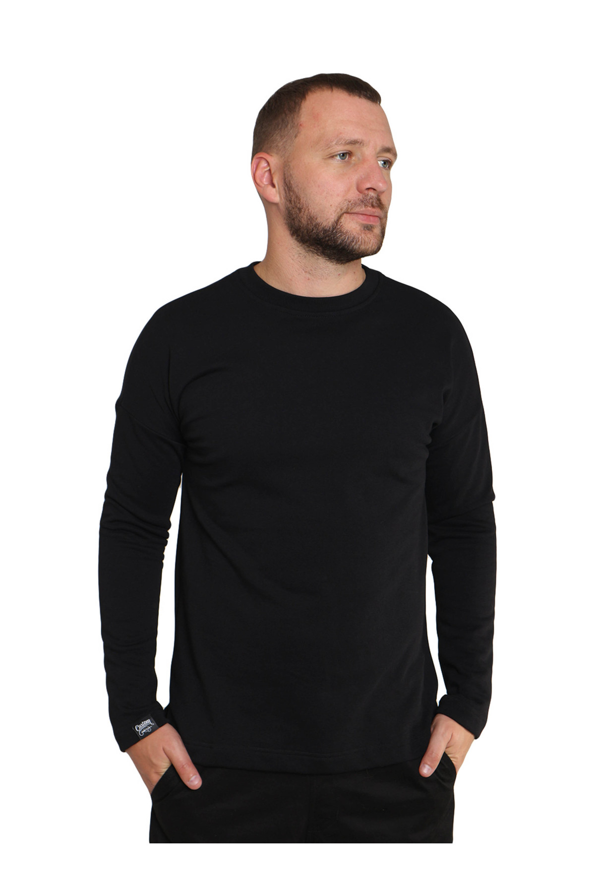 Світшот без начосу Custom Wear чорний