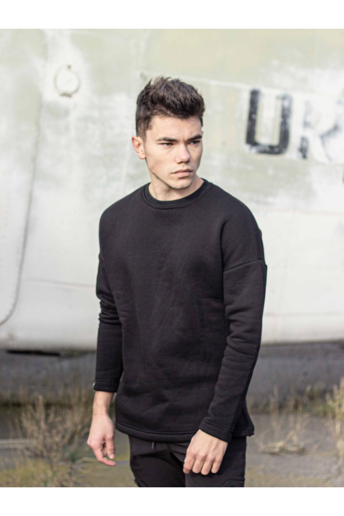 Світшот утеплений Custom Wear чорний