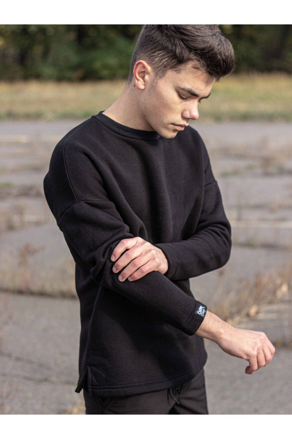 Світшот утеплений Custom Wear чорний