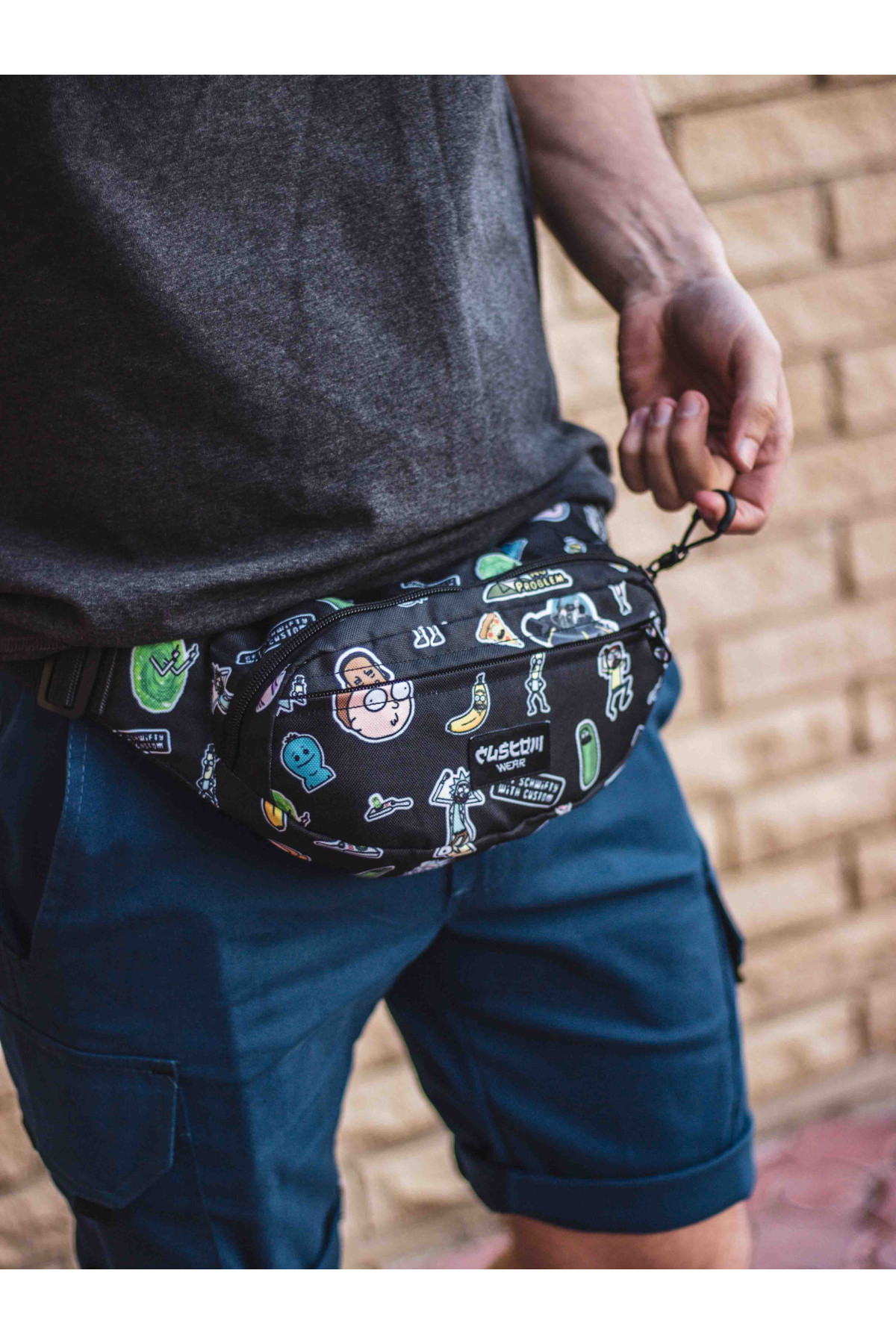 Бананка Custom Wear Triada Rick and Morty Black