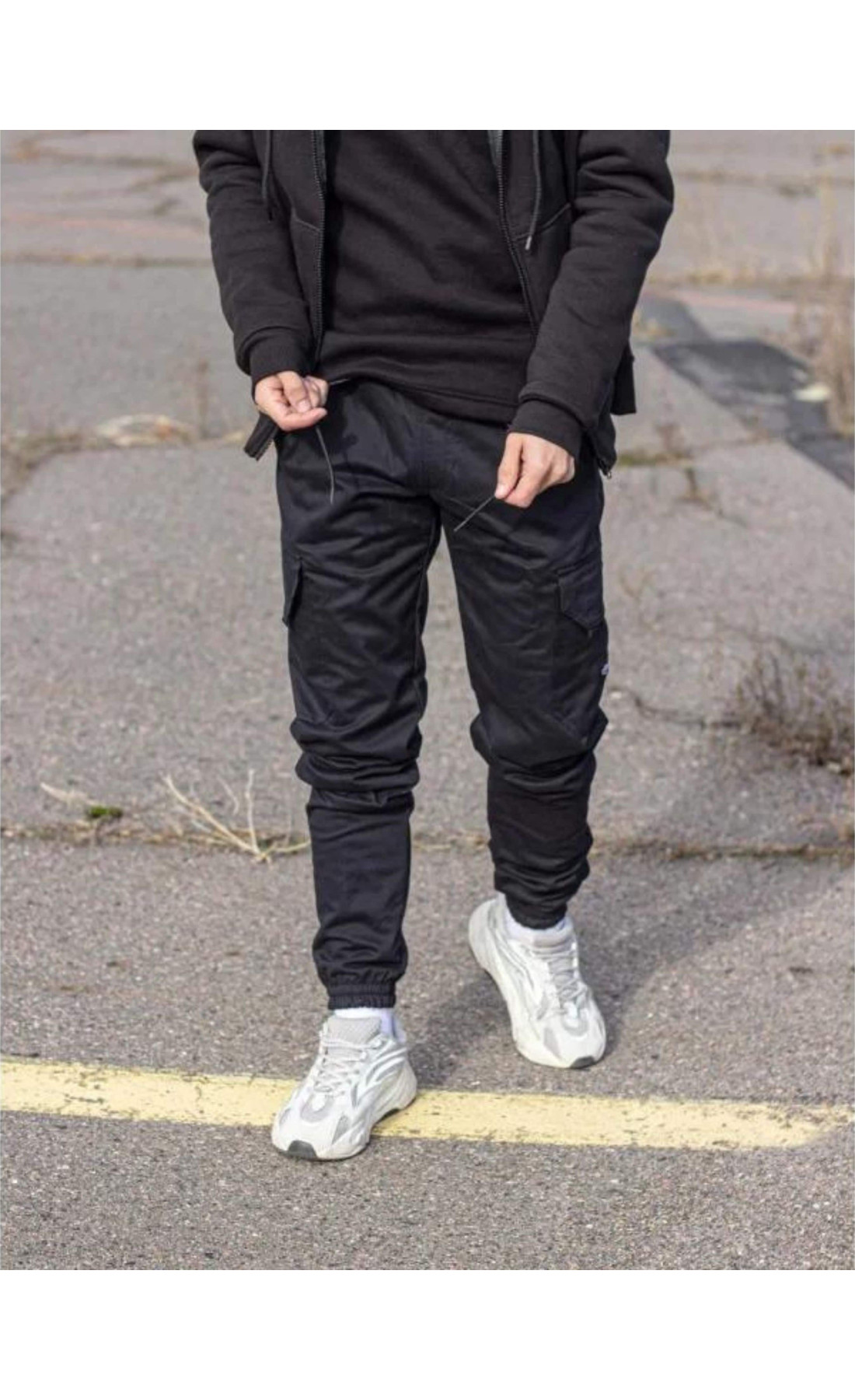 Штани Зимові Карго Преміум Чорні Custom Wear