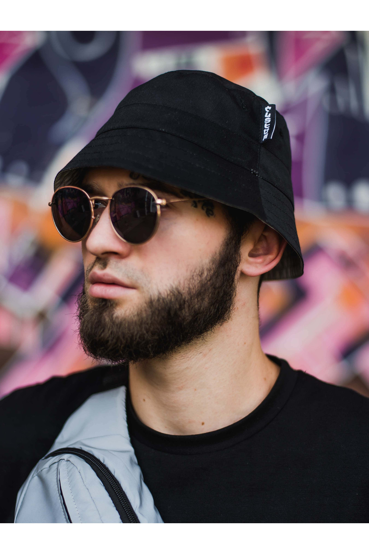 Панама Custom Wear двостороння рефлектив з чорним